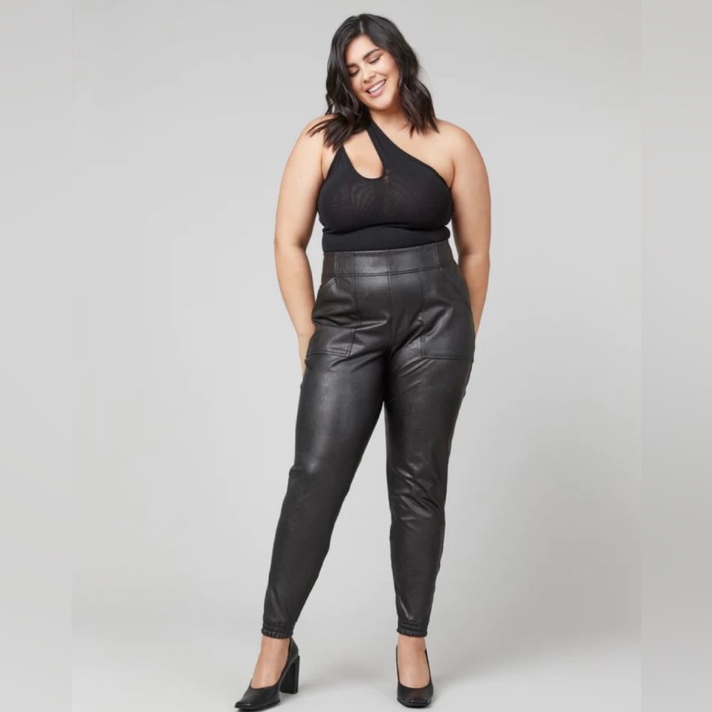 NWT Spanx Leather-Like Joggers